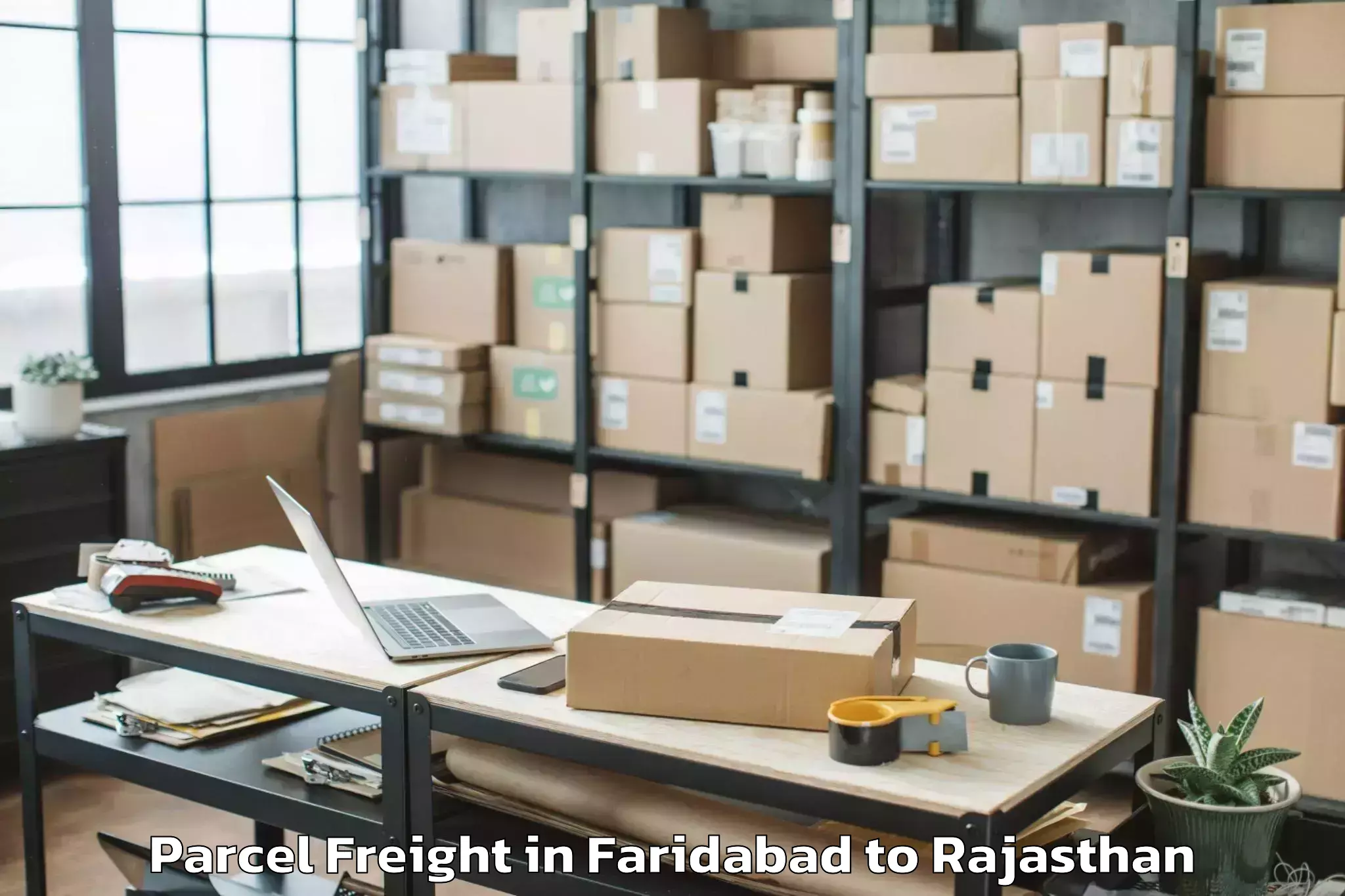 Faridabad to Tantia University Sri Ganganag Parcel Freight